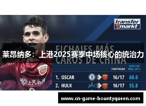 莱昂纳多：上港2025赛季中场核心的统治力